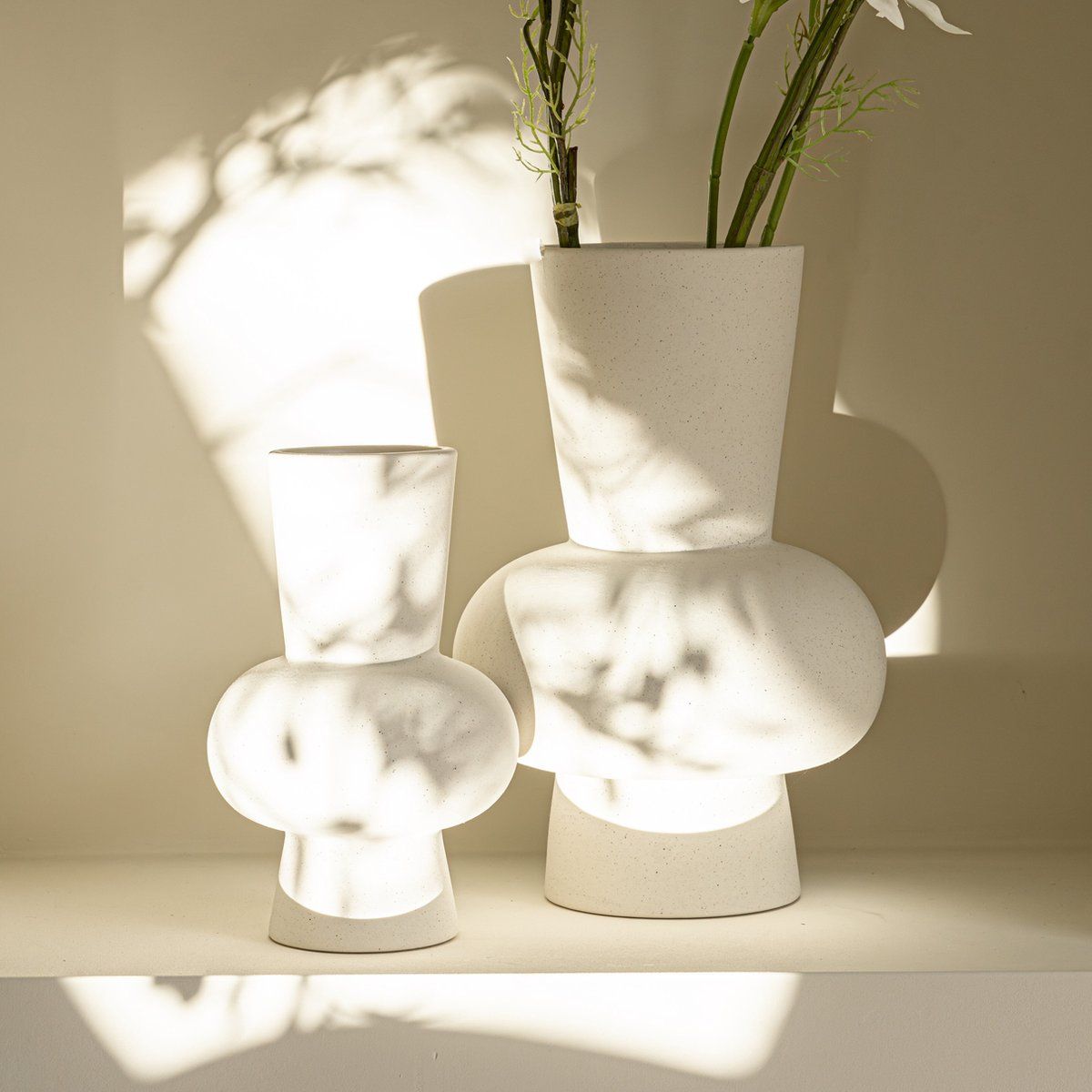 Ann set - wit - aardewerk - rond - 21cm - 30cm