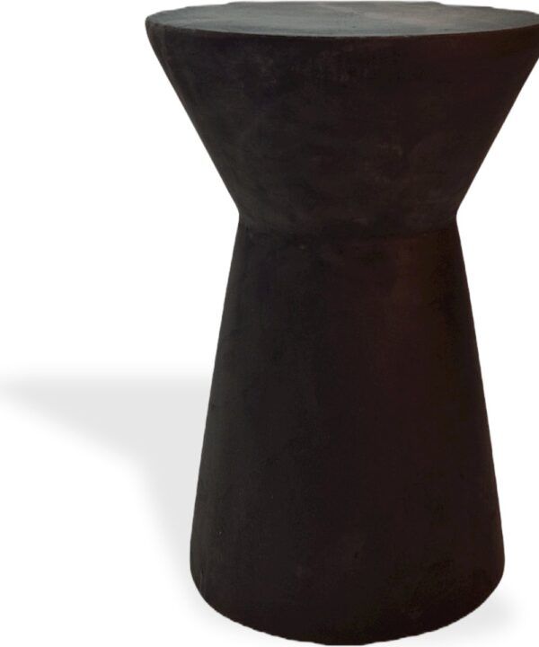 Bijzettafel woodstock - zwart - massief hout - 45cm