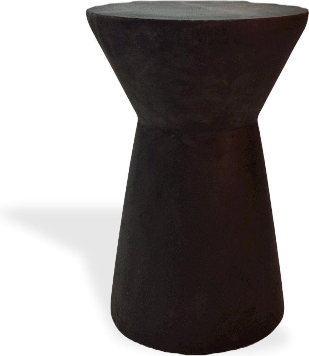 Bijzettafel woodstock - zwart - massief hout - 45cm