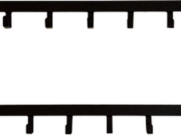 Indore Home - Wandkapstok Albero - 15 haken - Zwart - 80 x 26 cm