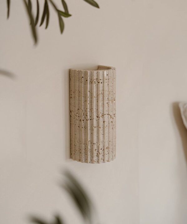 Indore Home - Wandlamp Lille - Travertin - Steen - Up &amp; Down