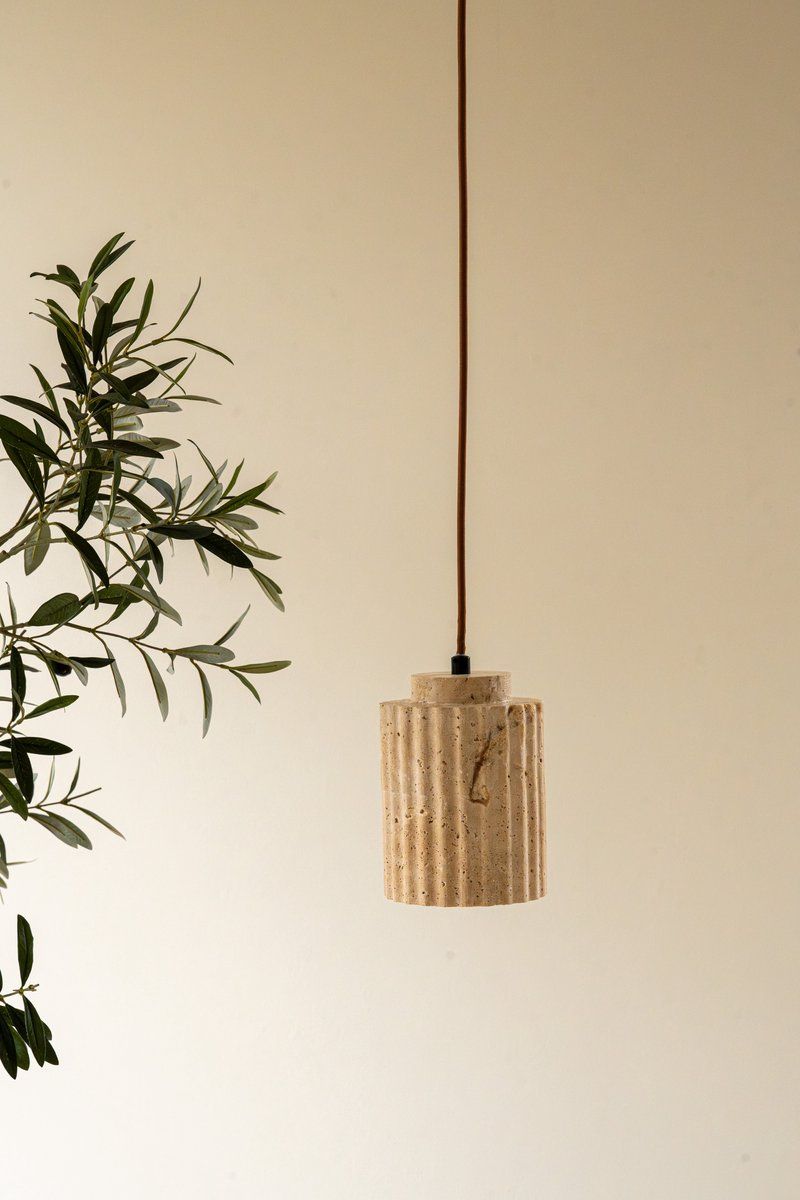 Indore Home - Hanglamp Nicky - Travertin - Steen