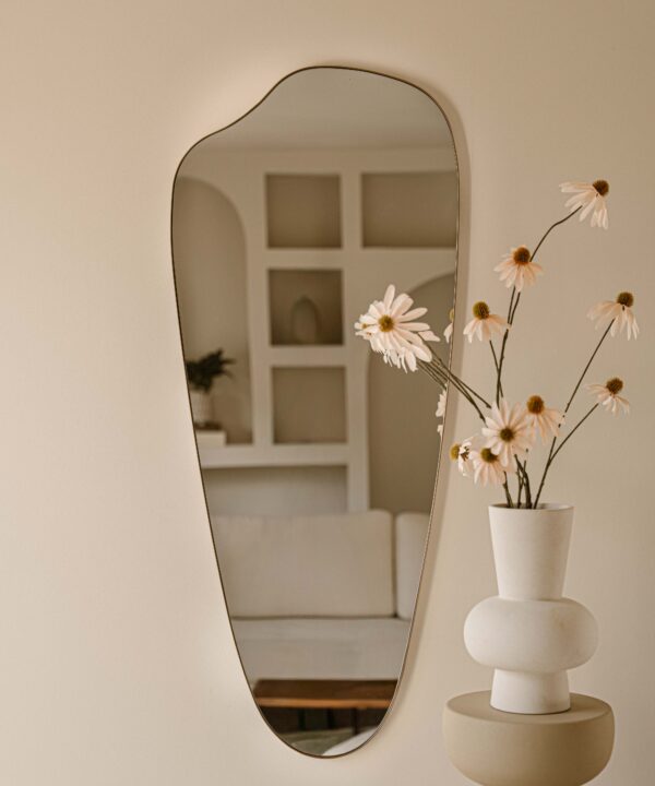 Indore Home - Spiegel Ollie - Organische vorm - Brons - 120cm x 50cm