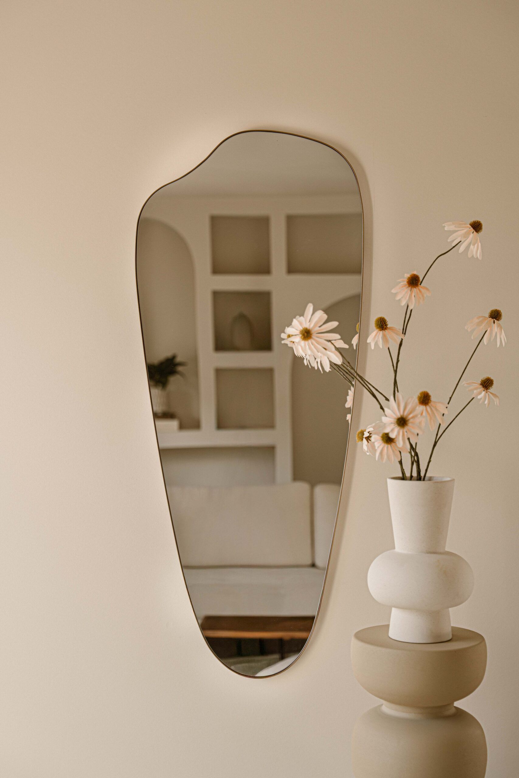 Indore Home - Spiegel Ollie - Organische vorm - Brons - 120cm x 50cm