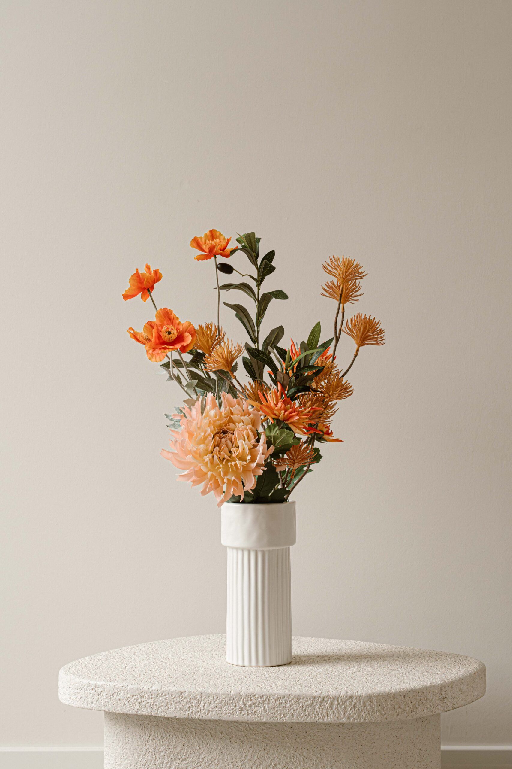 Cadeau zijdeboeket Oranje