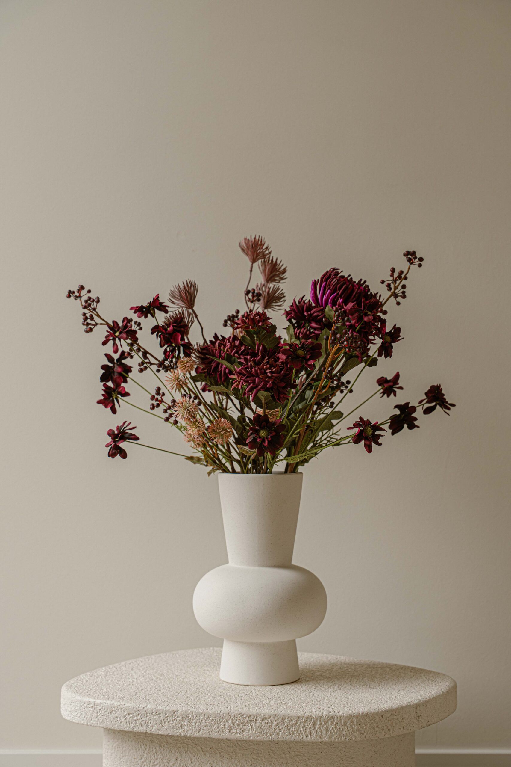 Zijdeboeket - Herfstboeket Paars