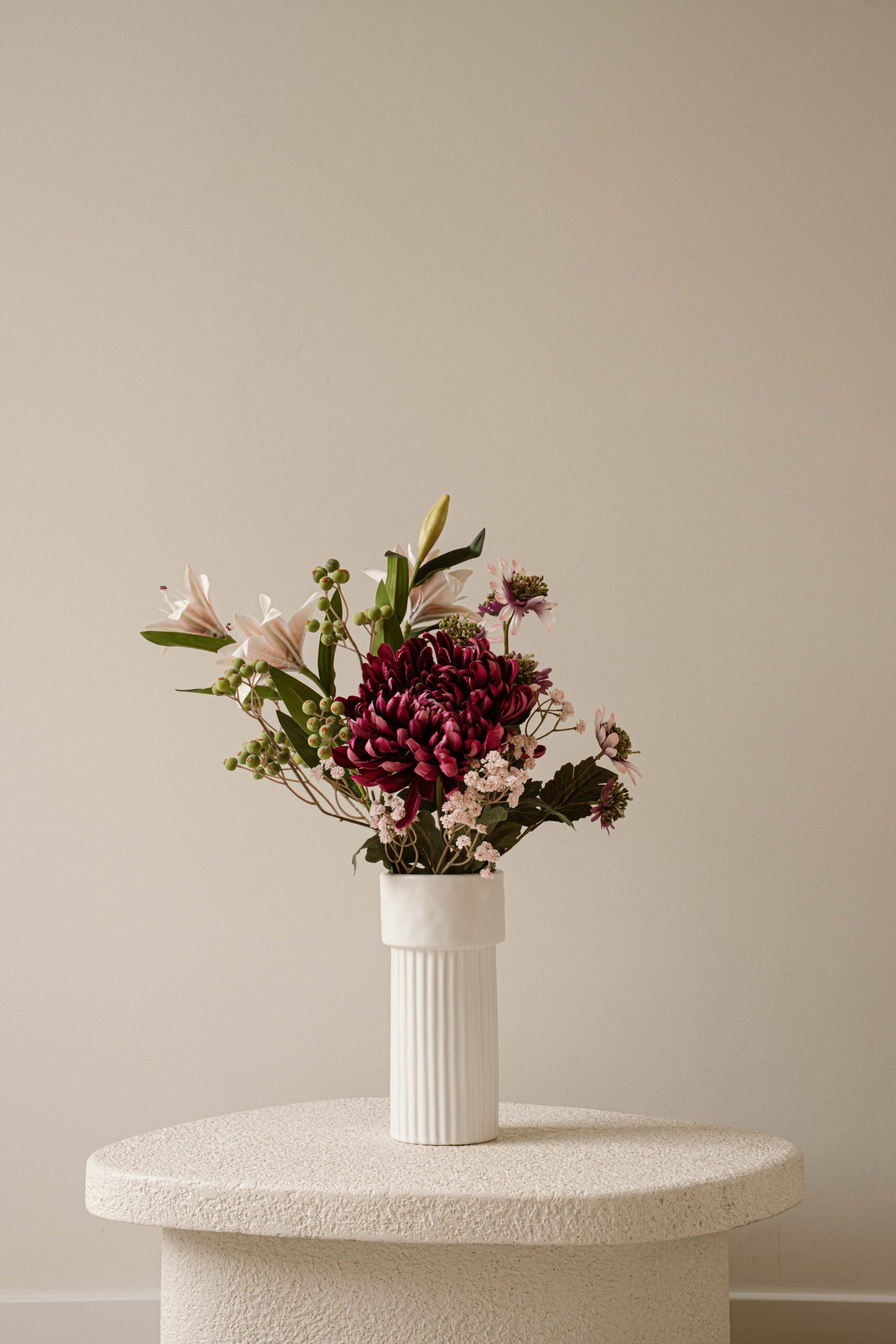 Cadeau zijdeboeket - Lila