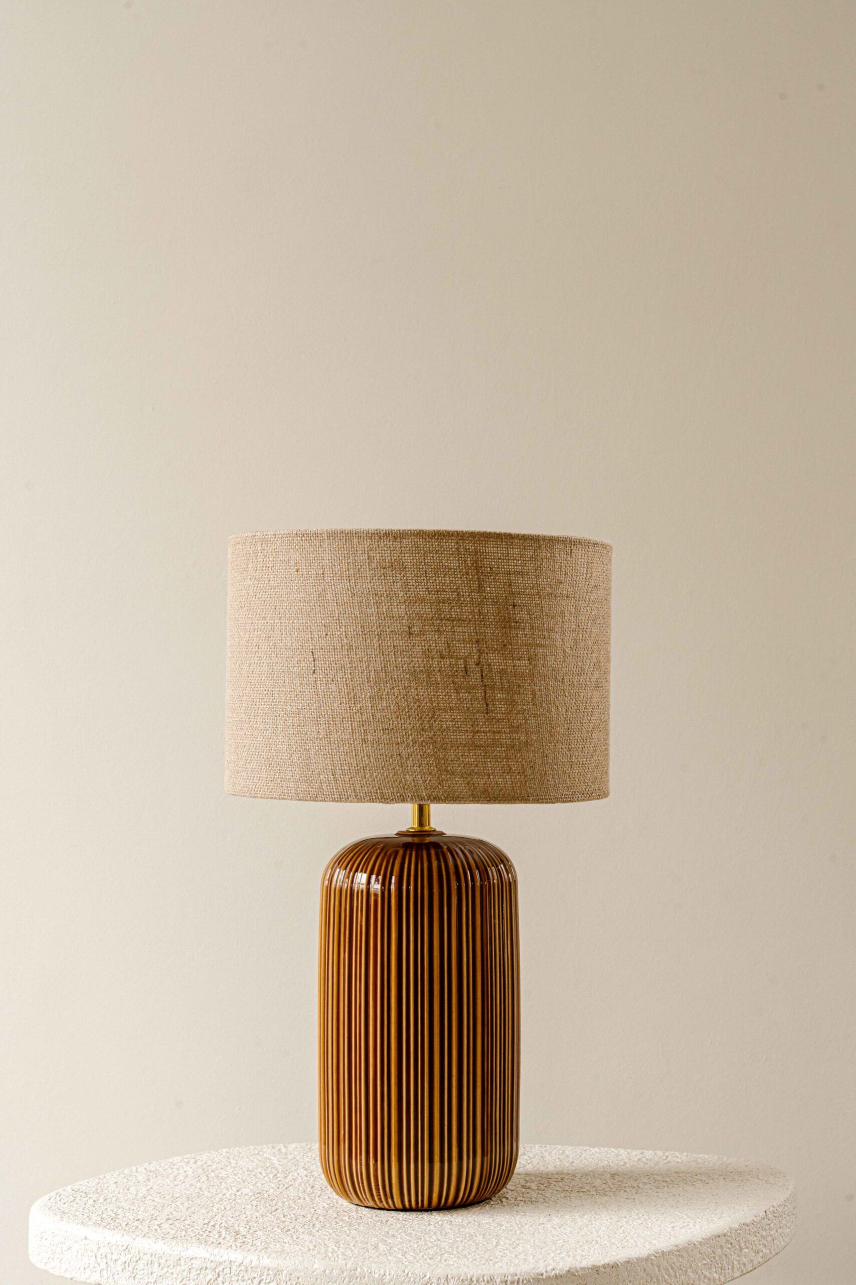 Indore Home - Verona - M - Schemerlamp - Bruin