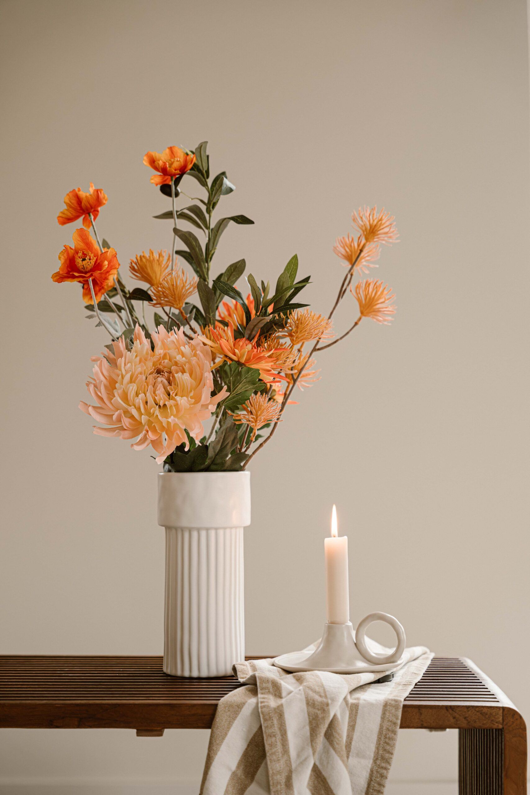 Cadeau zijdenboeket Oranje - Afbeelding 3