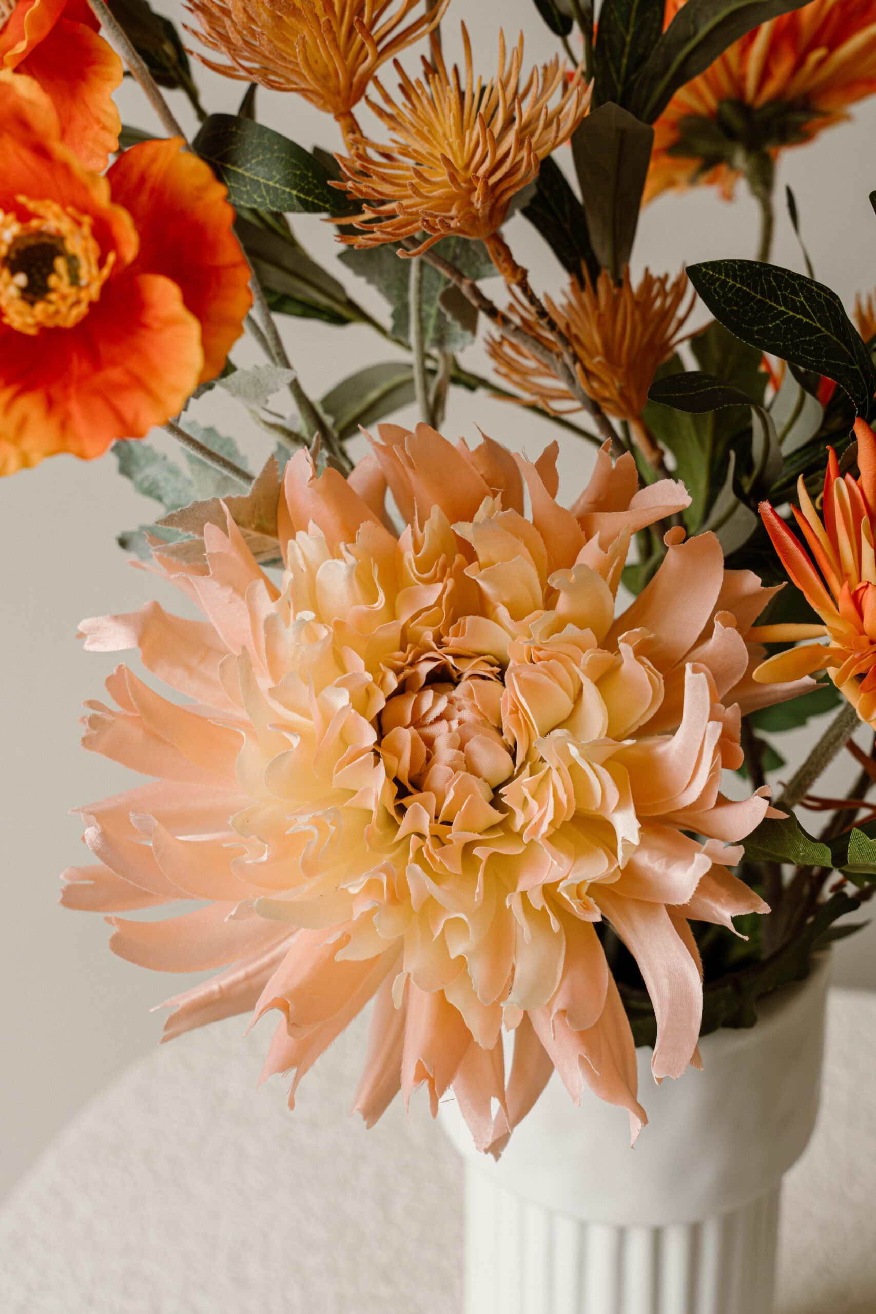 Cadeau zijdenboeket Oranje - Afbeelding 4