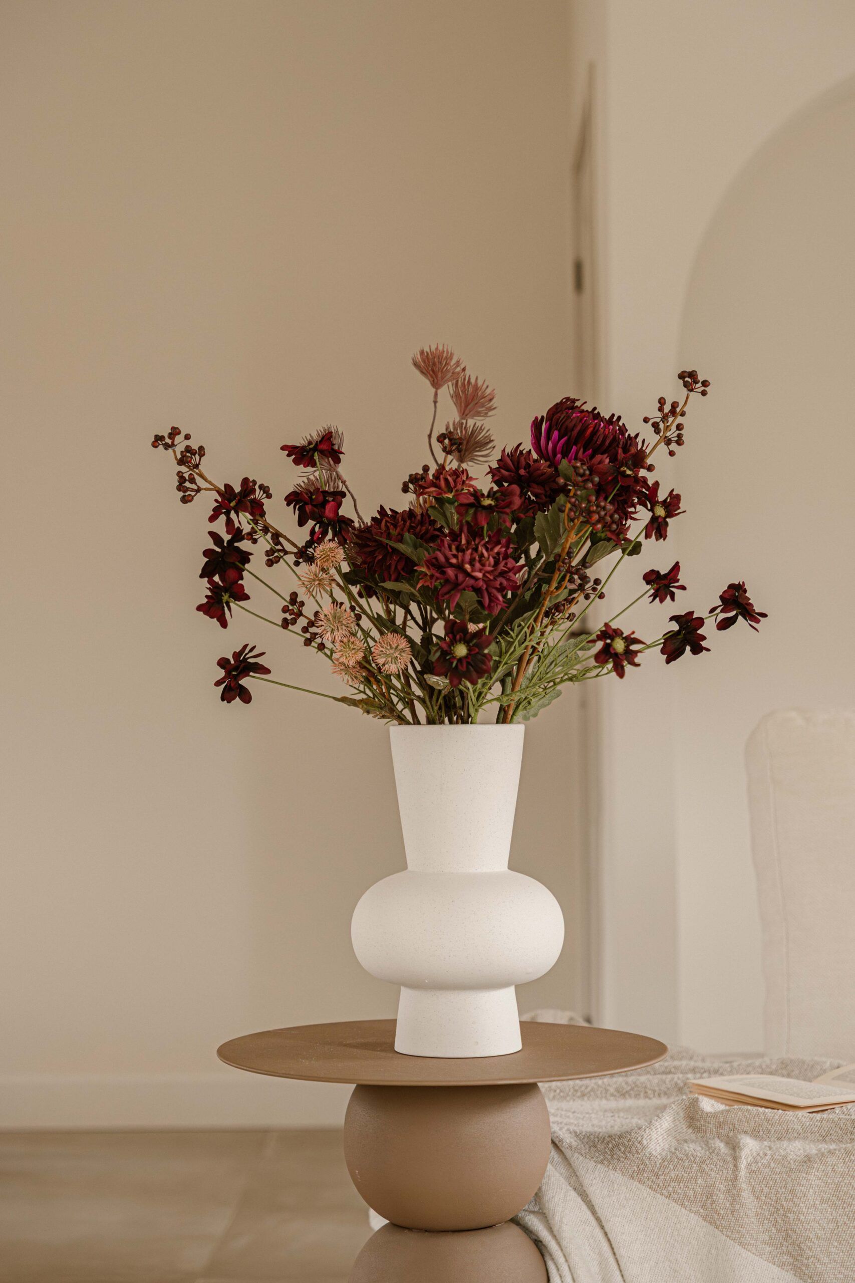 Zijdenboeket - Najaarsboeket Paars - Afbeelding 3